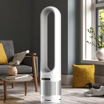 Lapát nélküli ventilátoros fűtés légtisztítóval